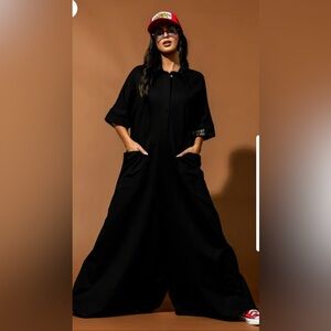 The Real Deal Oversized Wide Leg Jumpsuit Dressed in LALA NEW WITH TAGS